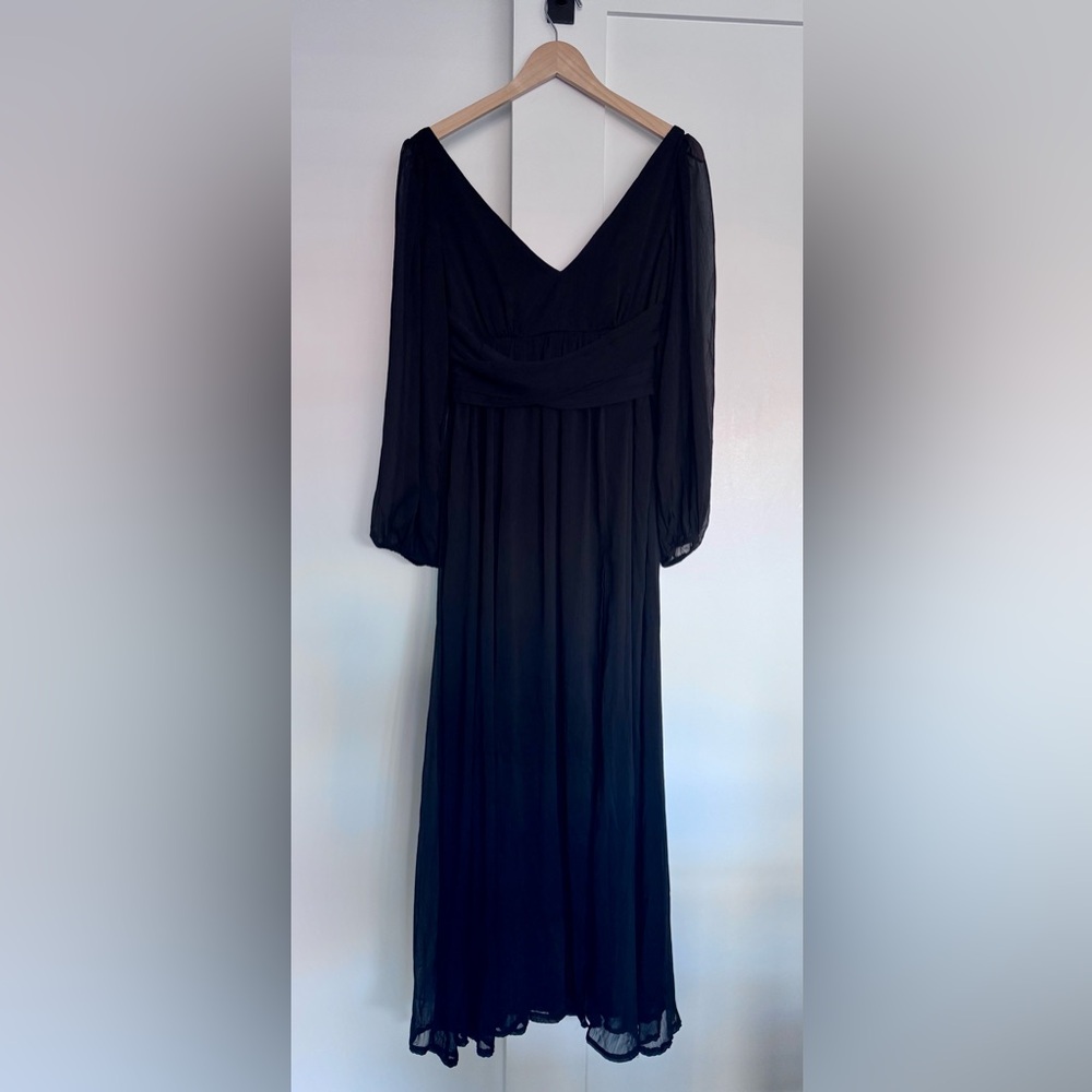 Lulu's Black Long Sleeve Dress